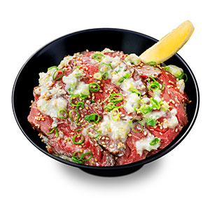 特製牛ハラミステーキ丼　ネギ塩だれ